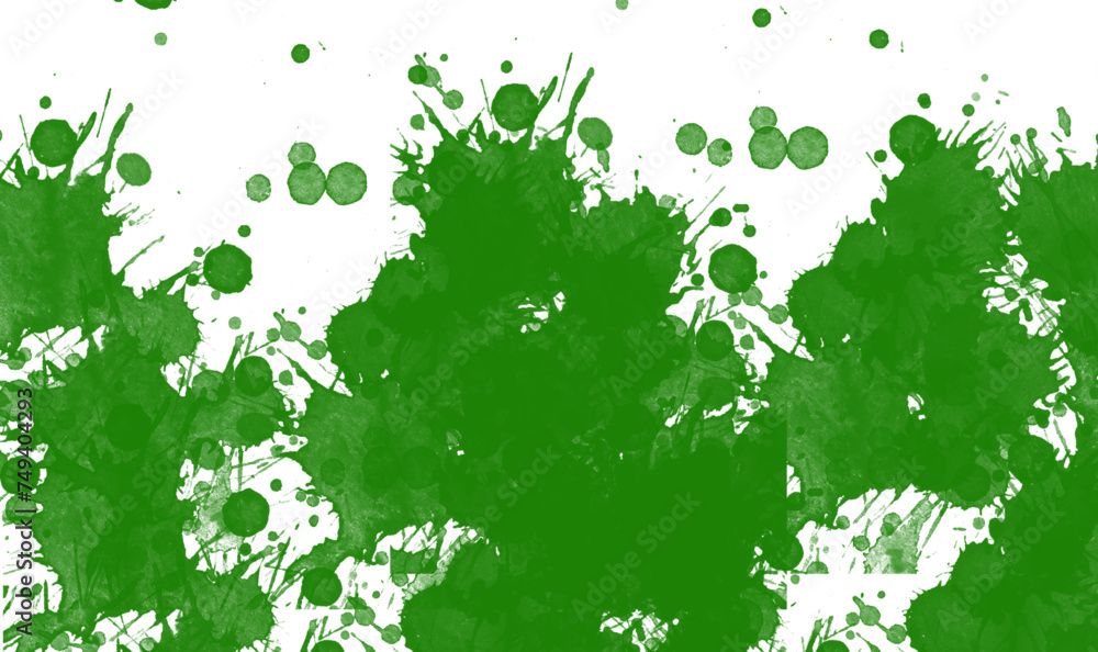 Green paint splatter color Green paint splatter color