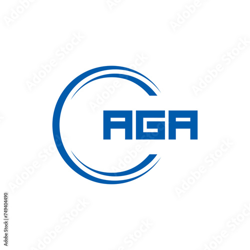 AGA logo. A G A design. White AGA letter. AGA, A G A letter logo design. Initial letter AGA linked circle uppercase monogram logo. A G A letter logo vector design. top logo, Most Recent, Featured, © MdRakibul