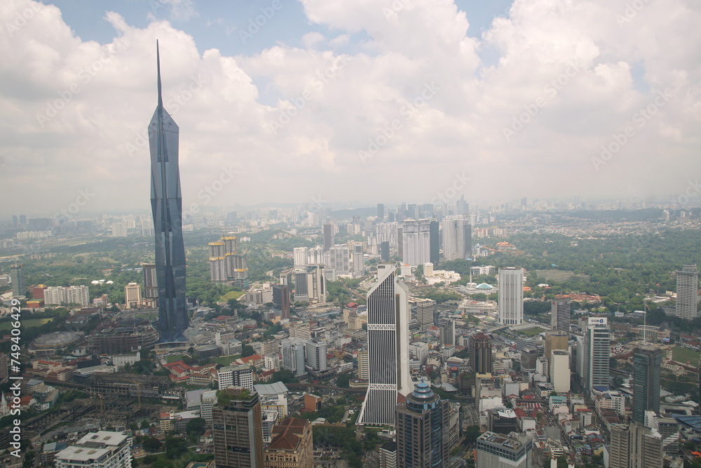 Naklejka premium クアラルンプール KLタワーからの風景