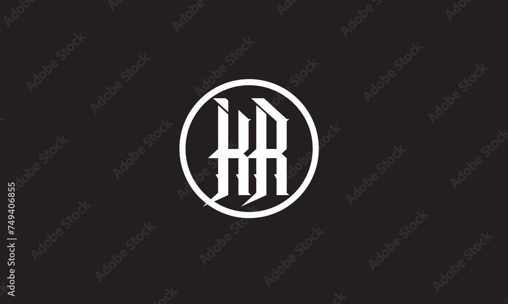 KR, RK, K, R Abstract Letters Logo Monogram KR, RK, K, R Abstract Letters Logo Monogram