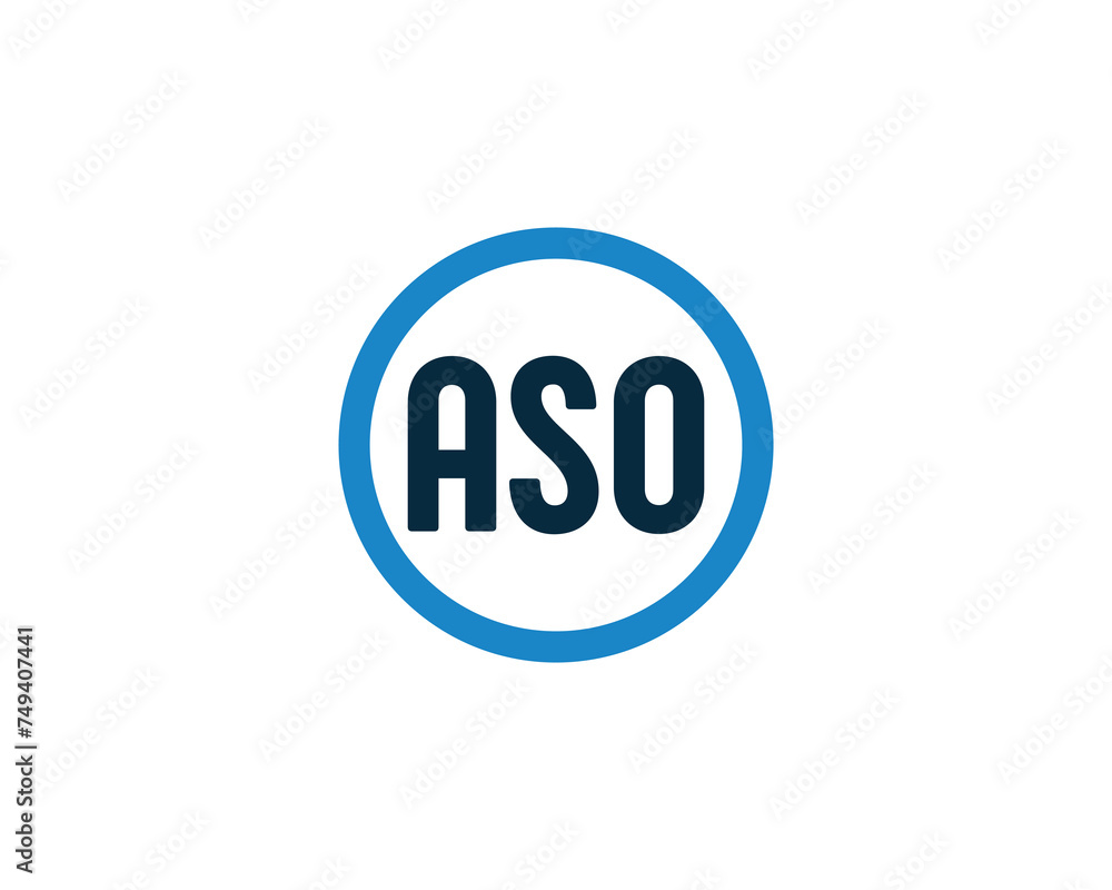 ASO logo design vector template ASO logo design vector template