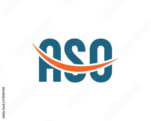 ASO logo design vector template