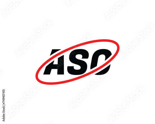 ASO logo design vector template