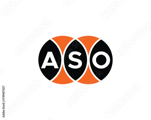 ASO logo design vector template