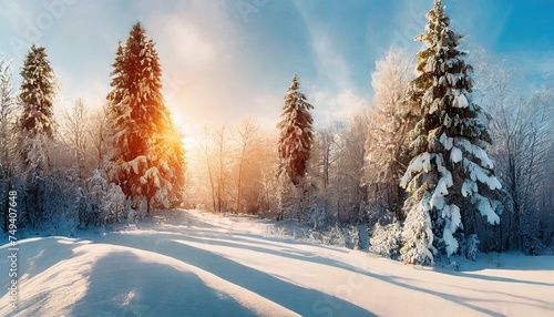winter forest in winter © Frantisek