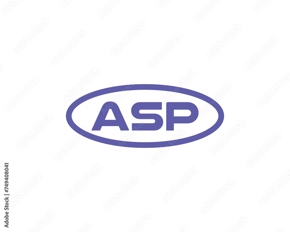 ASP logo design vector template ASP logo design vector template