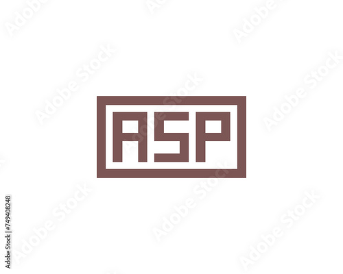 ASP logo design vector template