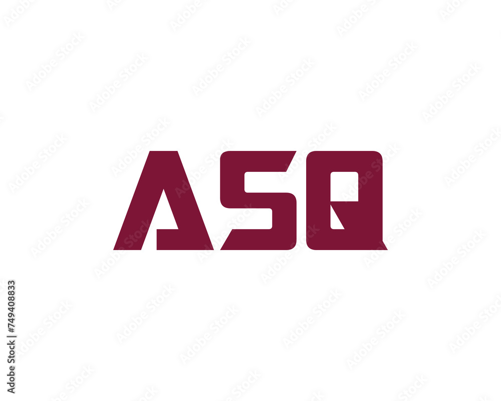 ASQ Logo design vector template ASQ Logo design vector template