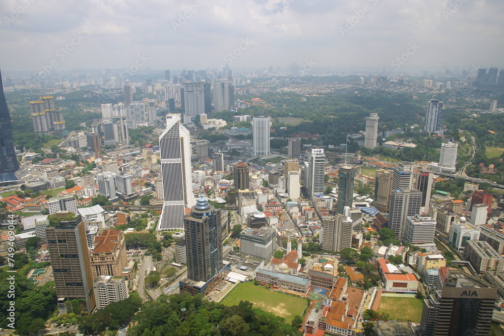 Fototapeta premium クアラルンプール KLタワーからの風景