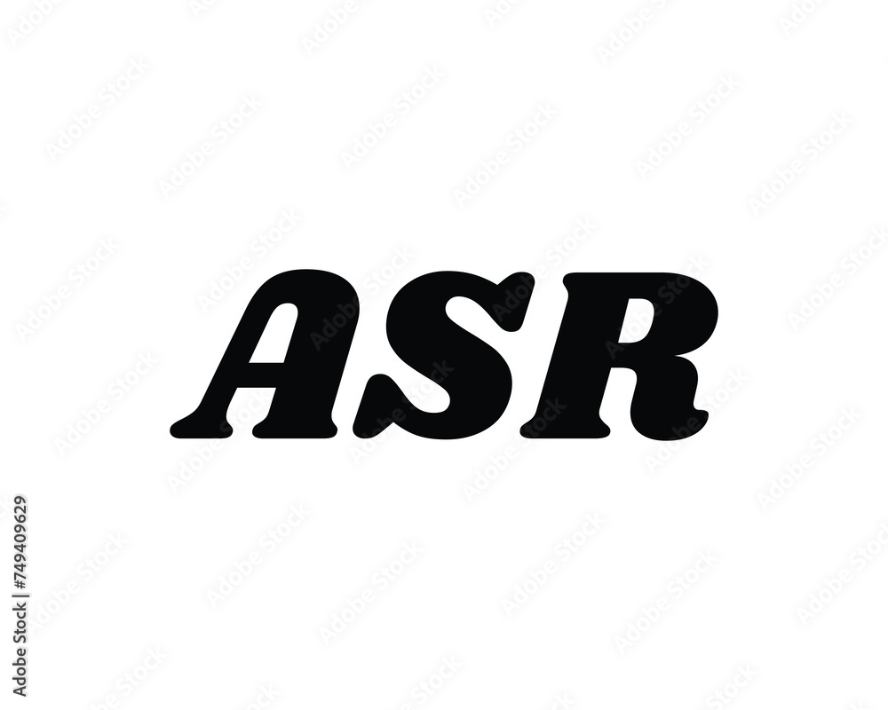 ASR Logo design vector template ASR Logo design vector template