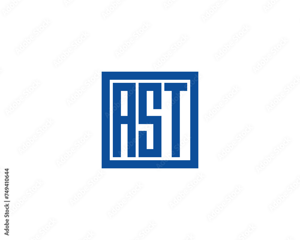 AST logo design vector template AST logo design vector template