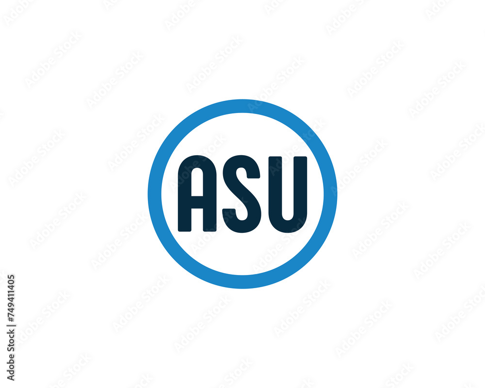 ASU Logo design vector template ASU Logo design vector template