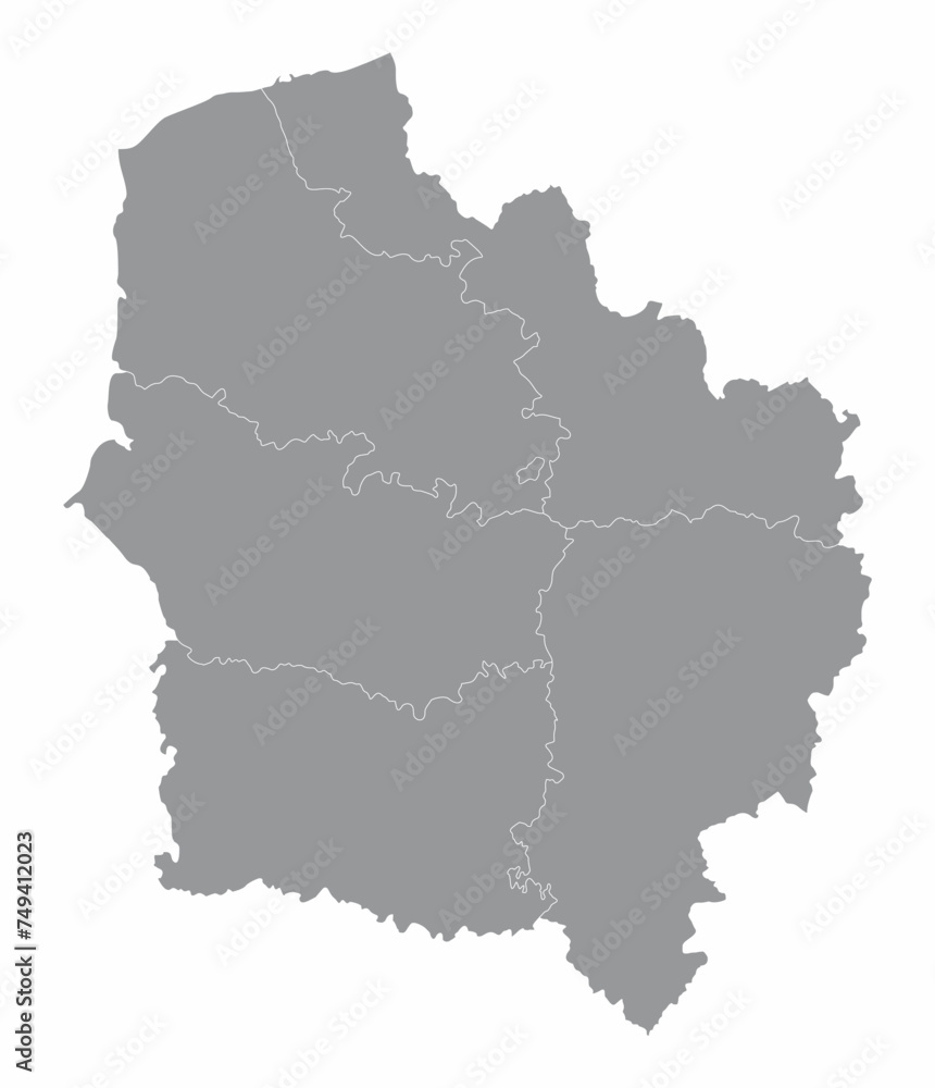 Hauts-de-France administrative map