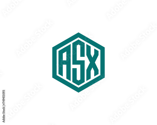 ASX Logo design vector template photo