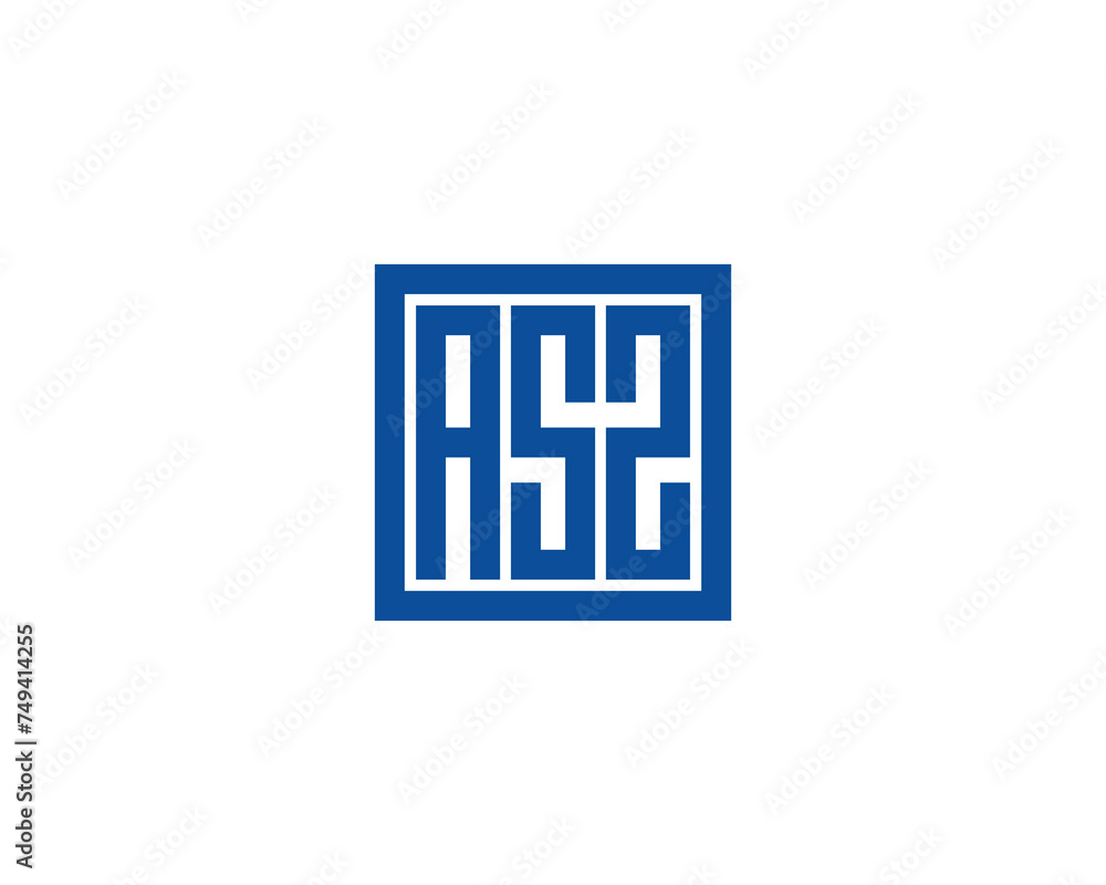 ASZ logo design vector template ASZ logo design vector template