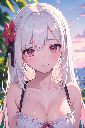 Femme pleurant