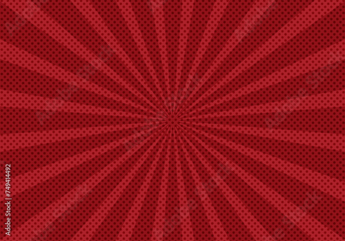 Fondo rojo con triángulos claros con volumen.