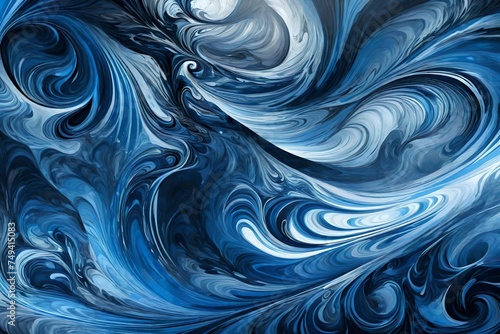 abstract blue background with waves