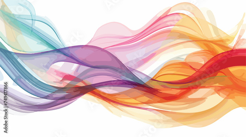 Vector abstract colorful business wave background.