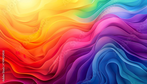 Abstract rainbow color waves. 