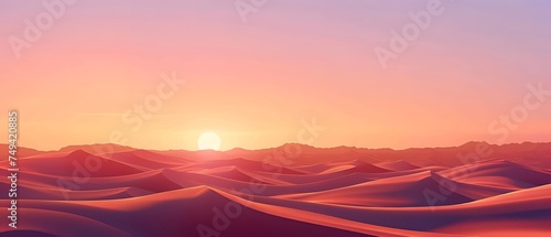 Landscape Vast desert. copy space. for Ramadan banner. presentation. © Almultazam