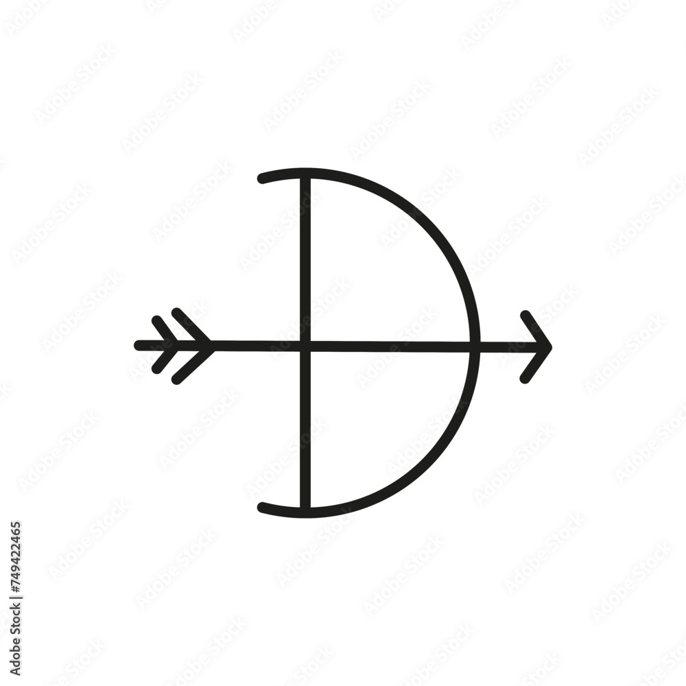 cupid arrow line icon cupid arrow line icon