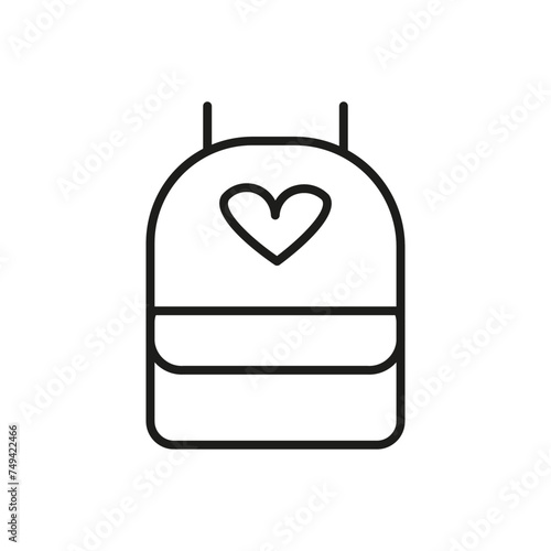 bagpack line icon