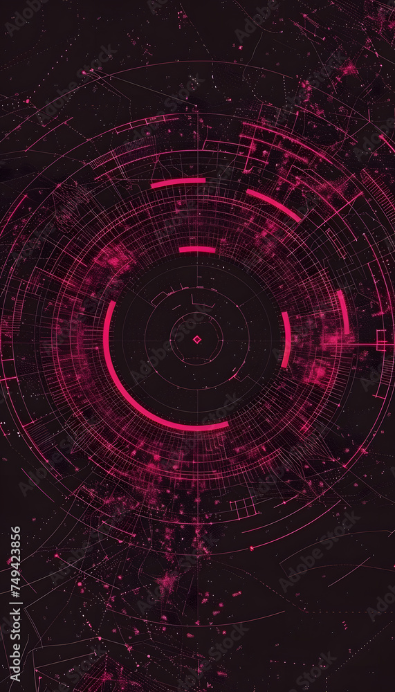 Fototapeta premium abstract technology background with circles