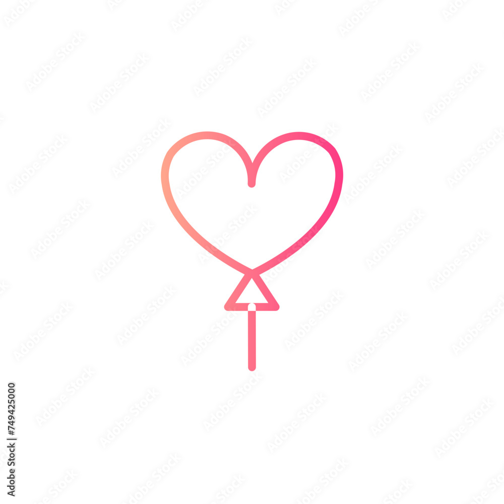 ballons gradient icon ballons gradient icon