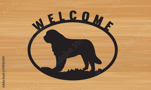 Dog metal sing laser sing ,dog metal wall art