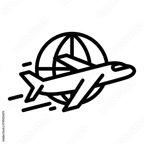 Airplane icon. Icon about traveling
