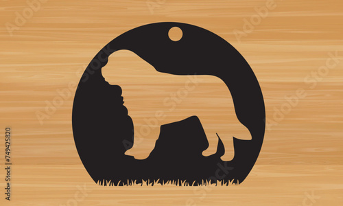 Dog metal sing laser sing ,dog metal wall art