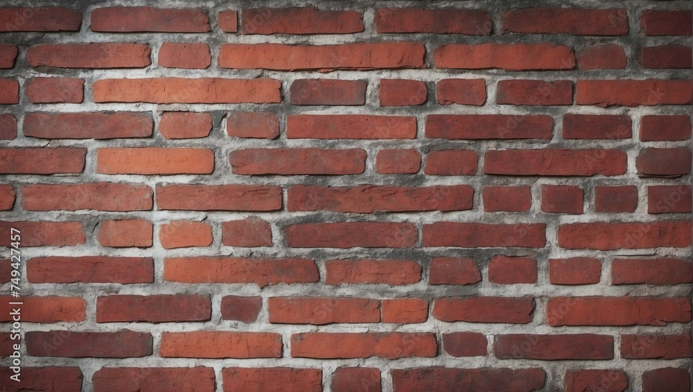 Grunge Style Red Brick Wall Texture. AI Generated Grunge Style Red Brick Wall Texture. AI Generated