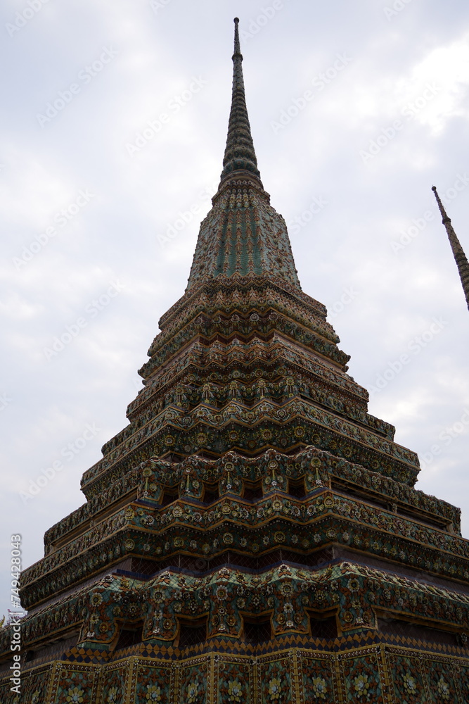 Fototapeta premium stupa pagoda traditional Thai stye