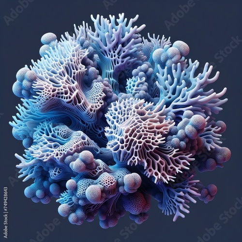 3D Intricate Coral Structure © monkik.