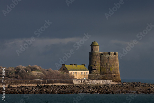 Obraz na płótnie Le fort de Tatihou, dans la Manche. w salonie