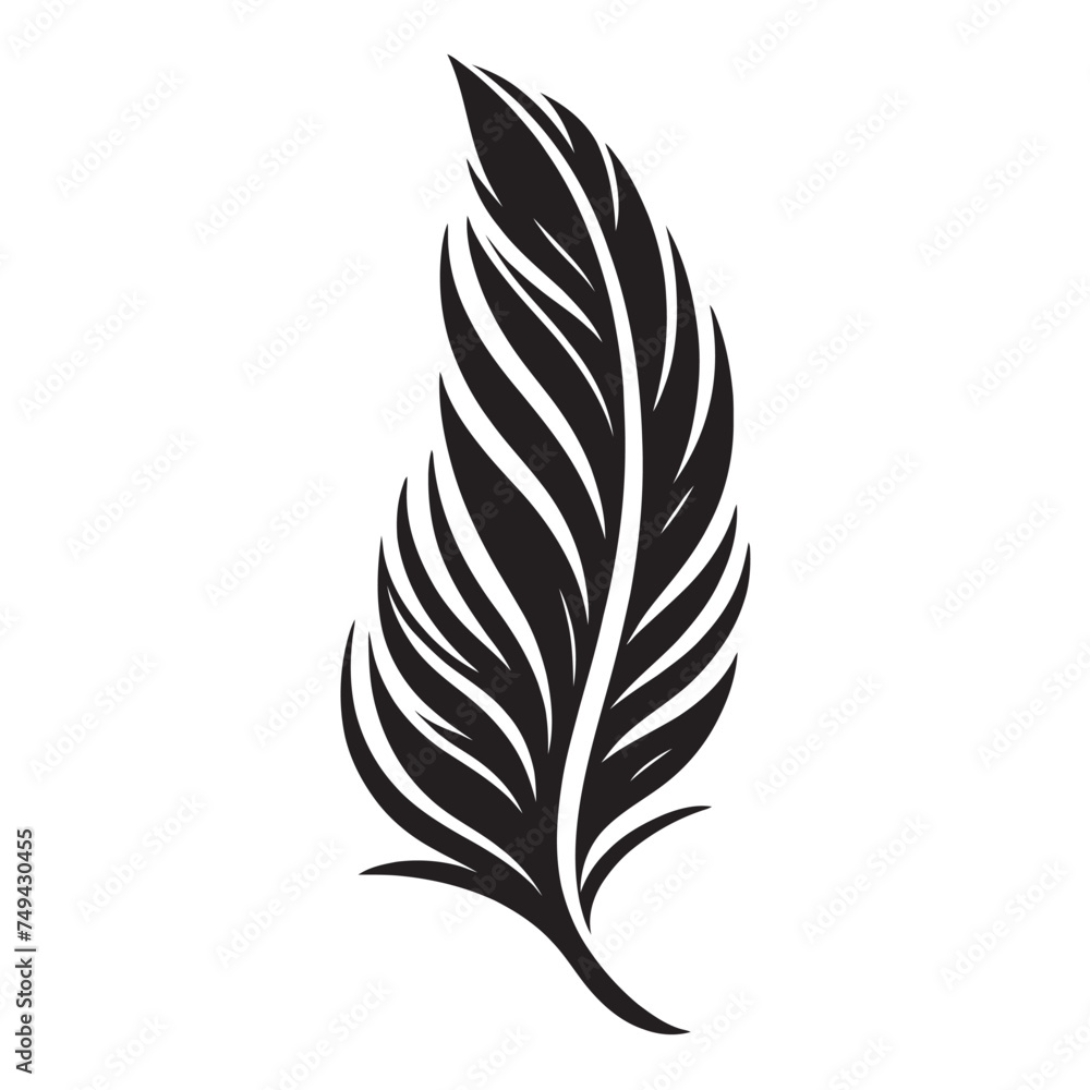 Feather icon. Feather, pen, pen design concept. pen icon vector illustration.