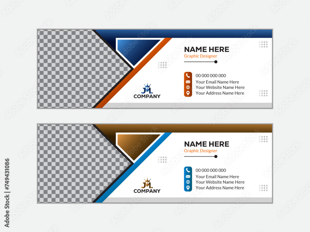 Email Signature Design. Innovative template for a business email signature Email Signature Design. Innovative template for a business email signature
