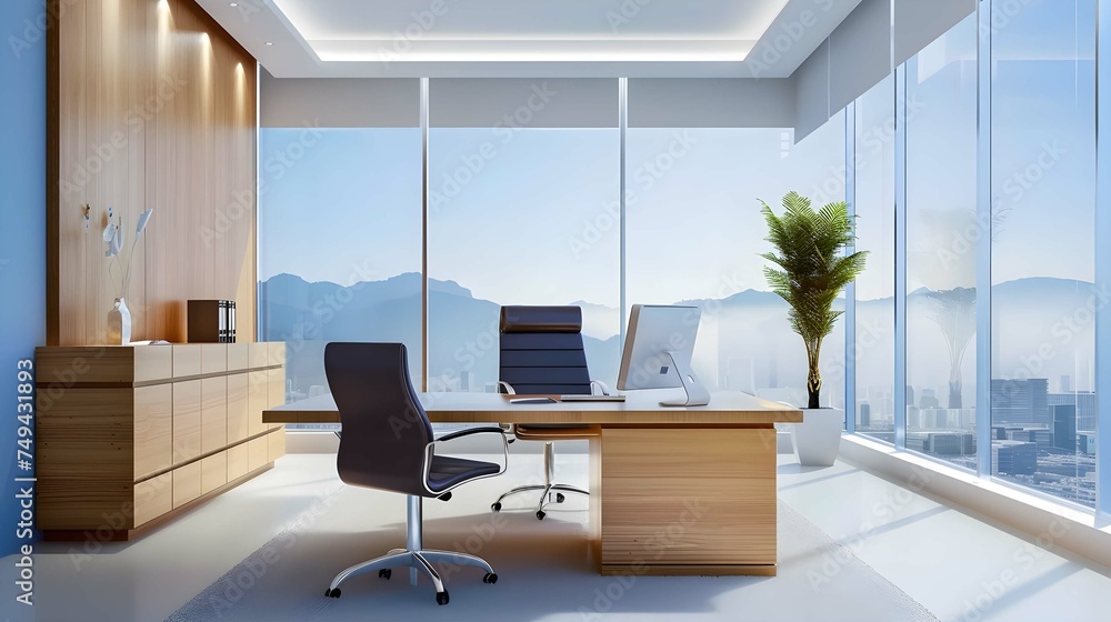Office room: Characteristics of the office room according to good feng shui principles - obrazy, fototapety, plakaty 