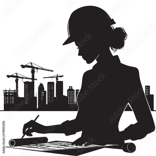 Visionary Architect Silhouette Extravaganza - A Symphony of Shadows for Your Creative Blueprint Exploration
