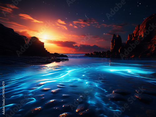 sunrise over the ocean
high quality 8k resolution wolverine waves- of lights -glowing reflections lake natural view