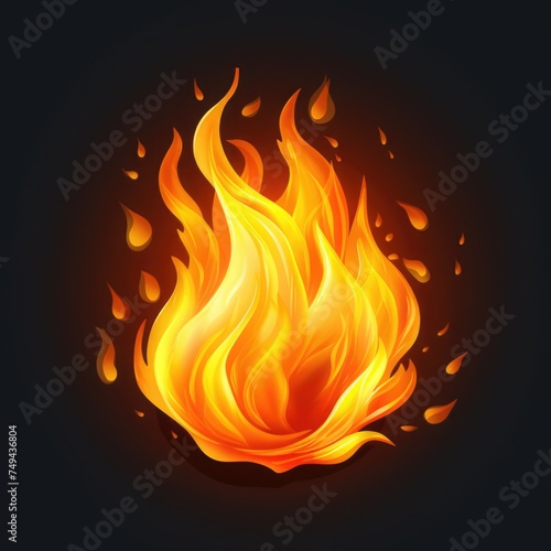 cartoon fire flame fires image hot flaming, black background