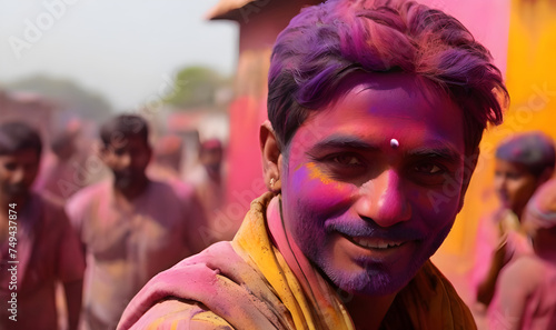 holi playing pictures