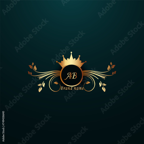 creative initial ab  latter  logo design with modern business vector template creative isolated  monogram logo design 