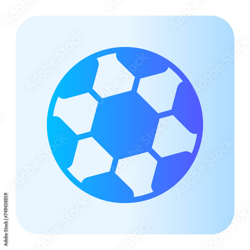 soccer ball gradient icon
