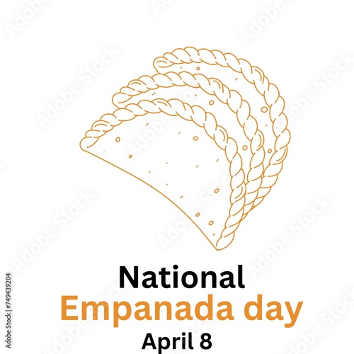 national empanada day. April 8 photo