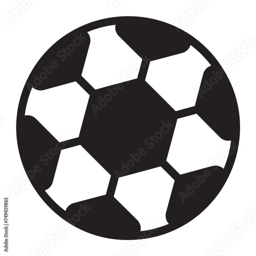 soccer ball glyph icon