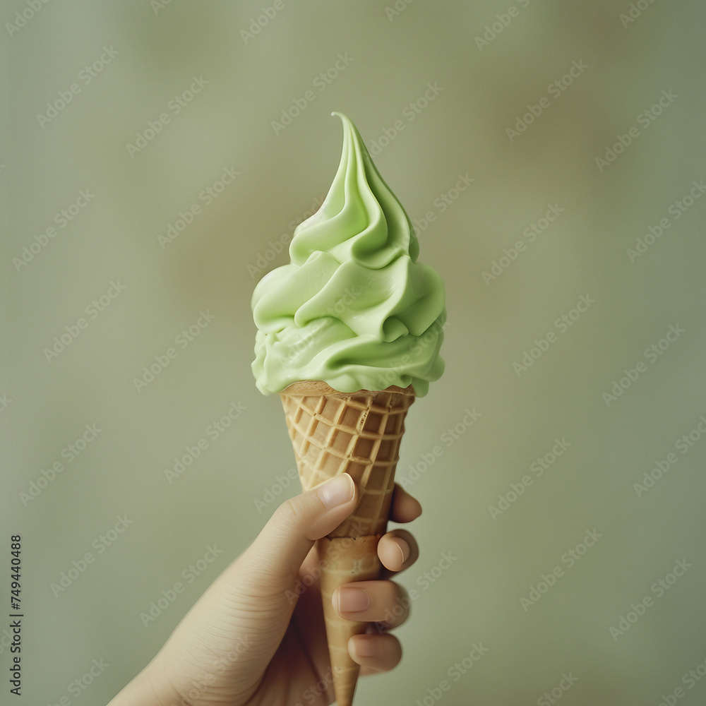ice cream in a hand ice cream in a hand