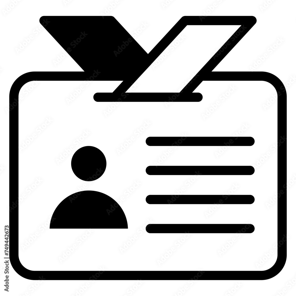 identity card icon identity card icon