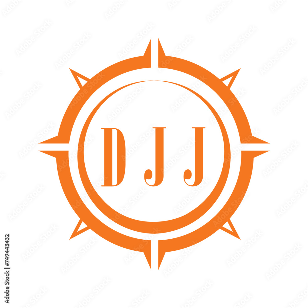 DJJ letter design. DJJ letter technology logo design on white background. DJJ Monogram logo design for entrepreneur and business.